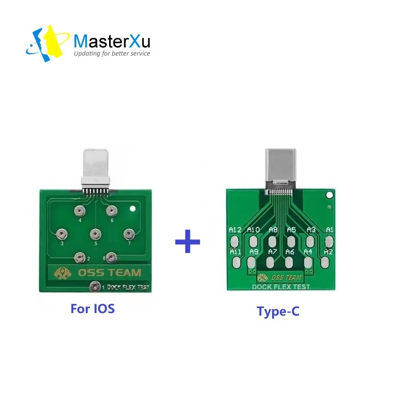 Micro USB Dock Flex Test Board for iPhone 11 XS X 6 7 Android Phone U2 Micro USB Type-C Battery Power Charging Dock Flex【MasterXu】